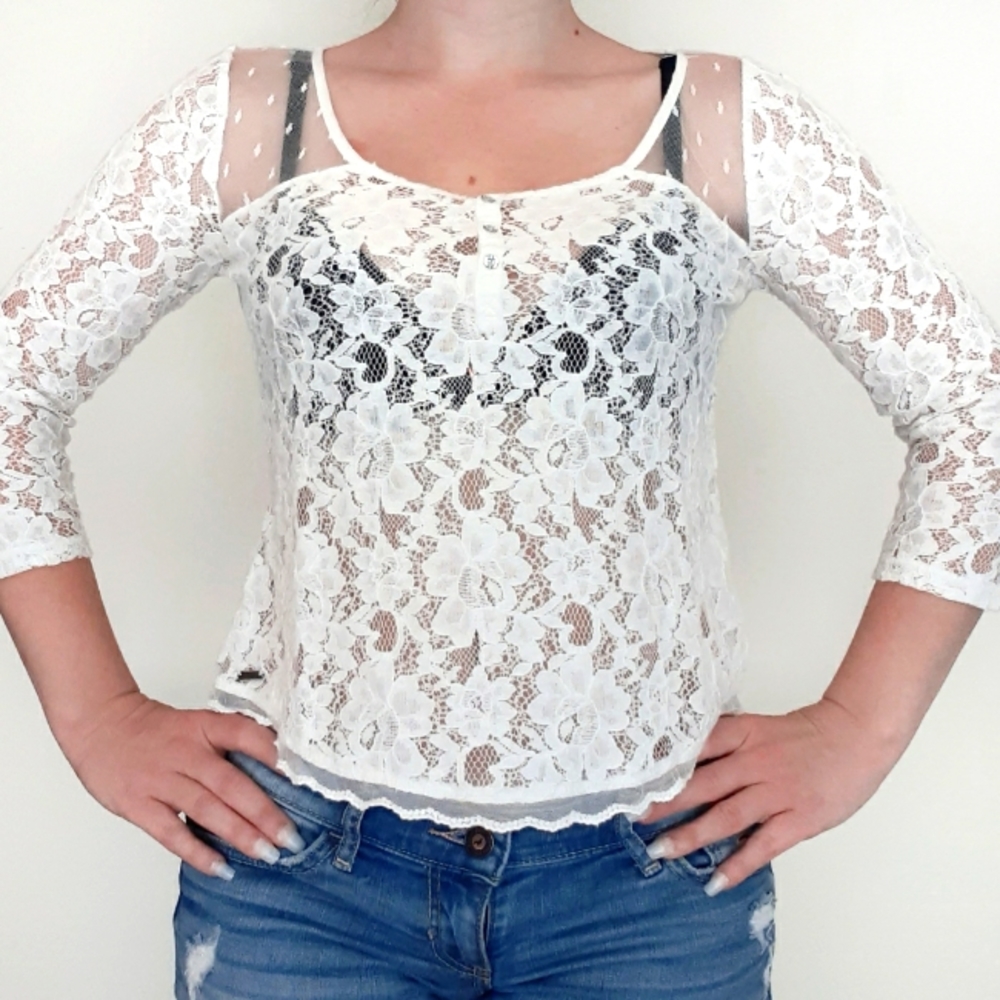 Abercrombie and Fitch Mesh Top (XS)